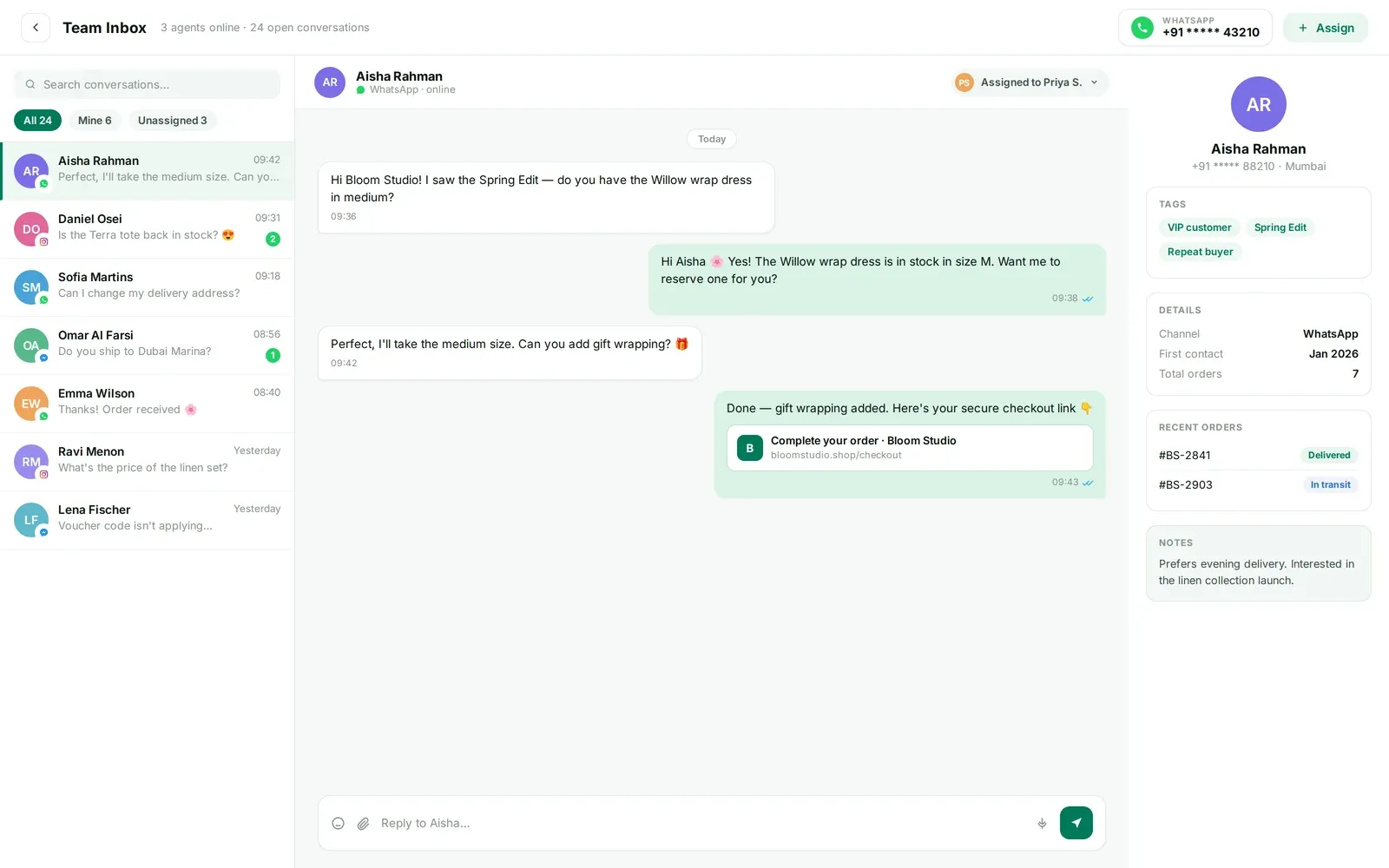 Continue the conversation on WhatsApp.